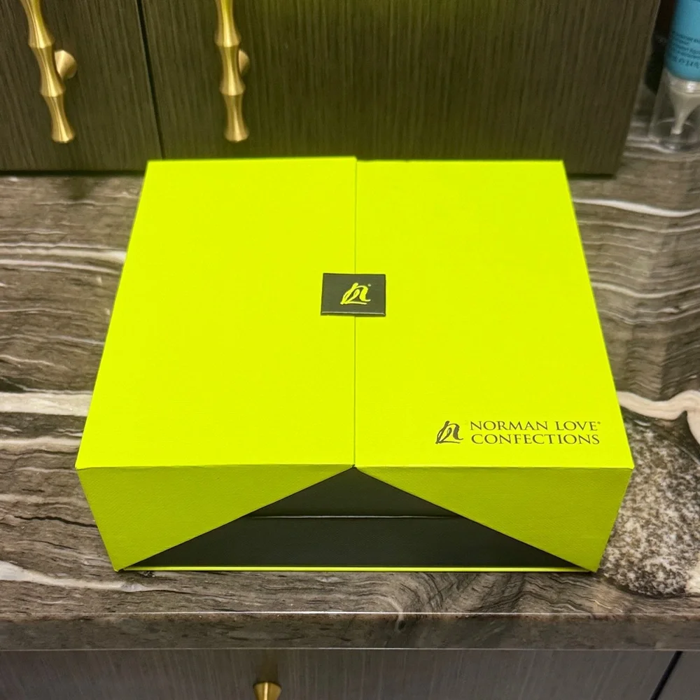 Norman Love Confections Yellow Gift Box